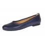 Oferta marimea 37, 39 -  Balerini dama, model casual, din piele naturala, bleumarin - LFLO3BL